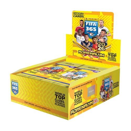 Fußball Trading Cards 2026 | Fat Pack Display mit 10 XXL-Packs | 260 Sammelkarten | Internationale Clubs & Nationalteams | Road to WM 2026 von Generisch