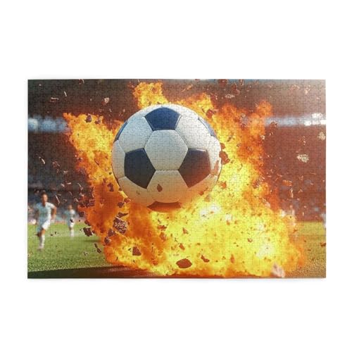 Fußball durch die Wand, 1000 Teile Puzzles für Erwachsene, Holzpuzzles für Erwachsene, Geschenke, Heimdekoration Fußball durch die Wand, 1000 Teile Puzzles für Erwachsene, Holzpuzzles für Erwachsene, Geschenke, Heimdekoration von Generisch