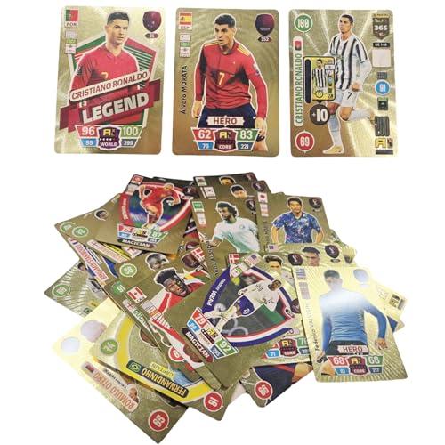 Fußballkarten Sammelset, 55 Stück (Gold) von Generisch