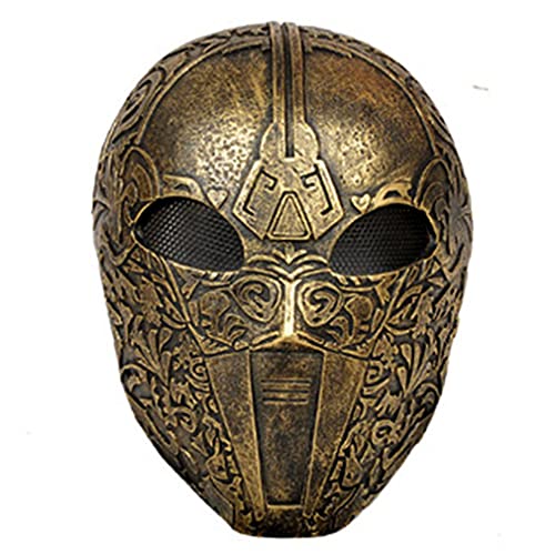 GFK Horror-Soldat Cosplay Maske Halloween Tanzparty Requisiten Kostüm Maske für Erwachsene (Kupfer) von Generisch