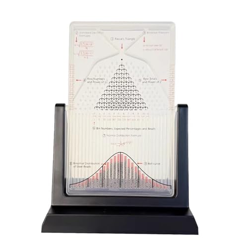 Galton Board - Wahrscheinlichkeitsdemonstrationsmodell mit Glockenkurve für effektive statistische Experimente und zufällige Verteilung in Physiklabors Galton Board - Wahrscheinlichkeitsdemonstrationsmodell mit Glockenkurve für effektive statistische Experimente und zufällige Verteilung in Physiklabors von Generisch