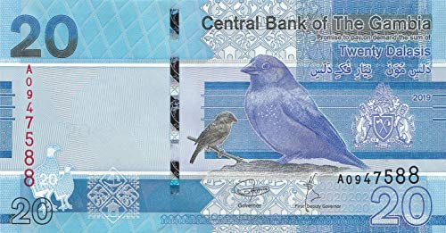 Gambia Pick-Nr: 39a bankfrisch (I) 2019 20 Dalasis (Banknoten für Sammler) von Generisch