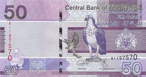Gambia Pick-Nr: 40a bankfrisch (I) 2019 50 Dalasis (Banknoten für Sammler) von Generisch