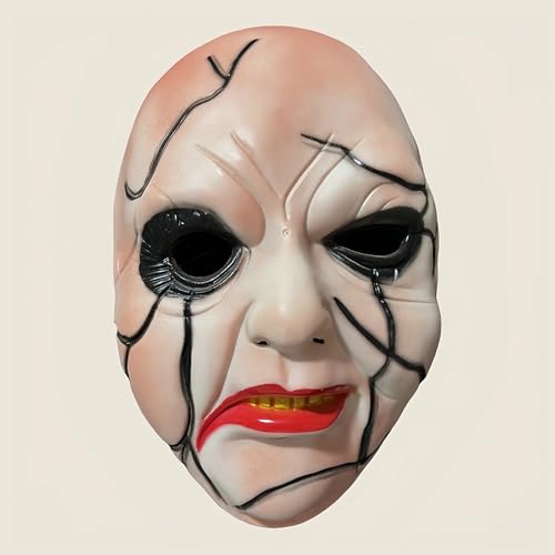 Game Character Cosplay Maske, Evil Goblin Elf Skull Mask, Creepy Orc Monster Halloween Helm, Carnival Party Costume Accessory von Generisch