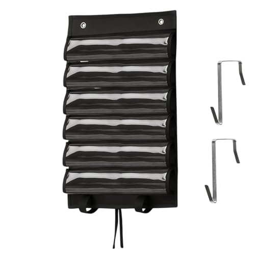 Game Mattenhalter, Spielerlagerorganisator Für Spiele, Hängekartenbeutel, Schnell Zu Installieren, Platzsparend Hängende Stil, Schwarz, Für Wand, Zimmer, Tür, Zuhause, Party, Spielen Spielen von Generisch