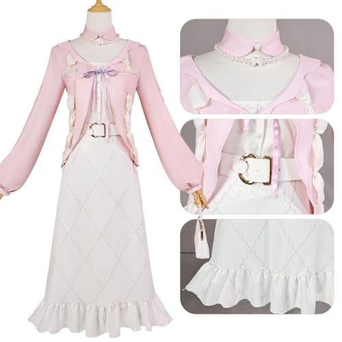 Game Sangonomiya Kokomi Cosplay Kostüm Kleid Mantel Anzug Halloween Outfit Uniform Kleidung für Frauen von Generisch