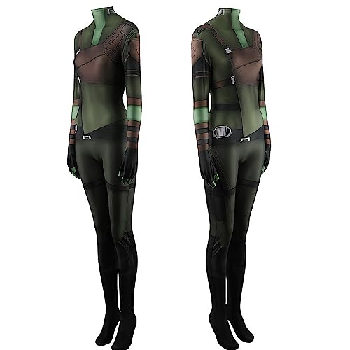 Gamoras Cosplay Bodysuit Halloween Anime Kostüm Einteiler Anime Rollenspiel Fancy Outfits Jumpsuit von Generisch