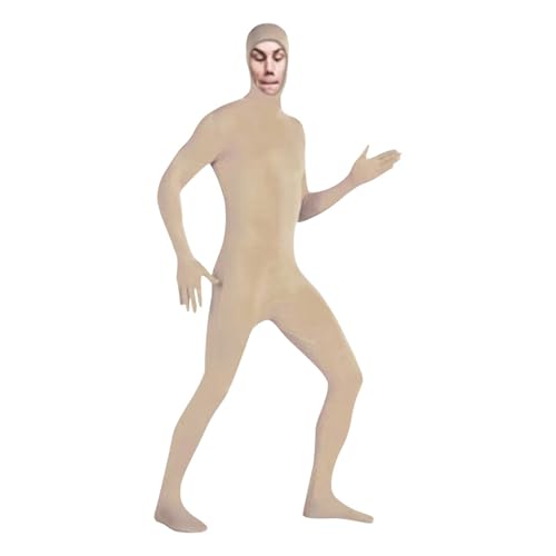 Ganzkörperanzug Damen Herren Greenscreen Anzug Zentai Suit Ganzkörper Slenderman Kostüm Jugendliche Bodysuit Man Catsuit Männer Cosplay Jumpsuit Für Party Karneval Unisex von Generisch