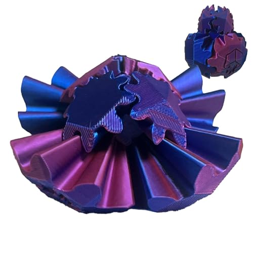 Generisch Gearball - Gedruckter Zahnradball Fidget Toy, Spining Gear Sphere Desk Sensory Toy für Erwachsene Stress und Angst entspannend, Gear Sphere Fidget Toy Erwachsene Kinder Generisch Gearball - Gedruckter Zahnradball Fidget Toy, Spining Gear Sphere Desk Sensory Toy für Erwachsene Stress und Angst entspannend, Gear Sphere Fidget Toy Erwachsene Kinder von Generisch