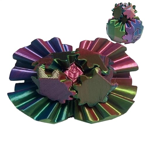 Generisch Gearball - Gedruckter Zahnradball Fidget Toy, Spining Gear Sphere Desk Sensory Toy für Erwachsene Stress und Angst entspannend, Gear Sphere Fidget Toy Erwachsene Kinder Generisch Gearball - Gedruckter Zahnradball Fidget Toy, Spining Gear Sphere Desk Sensory Toy für Erwachsene Stress und Angst entspannend, Gear Sphere Fidget Toy Erwachsene Kinder von Generisch