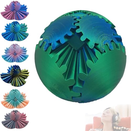 Gear Ball 3D Printed Gear Ball,3D Printed Zahnrad Spielzeug,Drehspielzeug zum Stress und Angstabbau,Torque Cube Stress Ball,Activity Gear Spin Ball Sensorisches Spielzeug für Erwachsene und Kinder (A) Gear Ball 3D Printed Gear Ball,3D Printed Zahnrad Spielzeug,Drehspielzeug zum Stress und Angstabbau,Torque Cube Stress Ball,Activity Gear Spin Ball Sensorisches Spielzeug für Erwachsene und Kinder (A) von Generisch