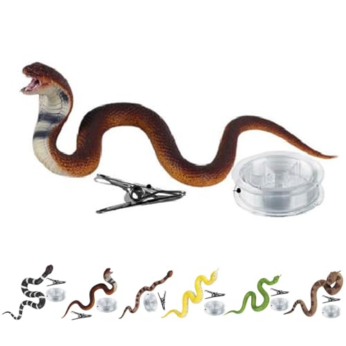Gefälschte Schlangen Spielzeug | Schlangenstreich Mit Schnur Und Clip | Schlangen Streichspielzeug | Schlangenstreich Auf Schnur | Simulation Schlangen Requisite Kniffliges Spielzeug von Generisch