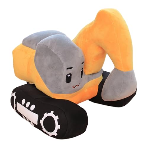Gefüllter Bagger, Bagger-Plüsch - Weiche Plüschtiere - 10-Zoll-Puppe, Plüschpuppen, Cartoon-Autospielzeug für Wohnzimmer, Kinderzimmer von Generisch