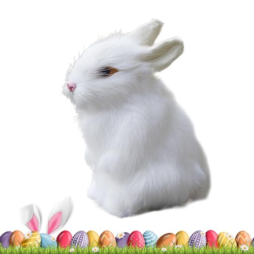 Gefüllter Kaninchen -Plüsch, ausgestopfter Hasenplüsch - Simulation Kaninchen Heimspielzeug - Baby Bunny Schlafenszeit ausgestopfte Tierplüsch -Stuffs Spielzeugdekoration für Mädchen von Generisch
