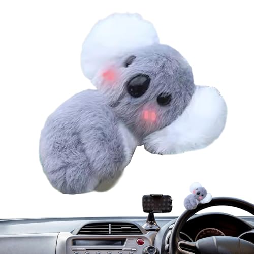 Gefüllter Koalabär, Koala-Ornamente für Rückspiegel, Anhänger für Rückspiegel in Koala-Form, Dekoratives Koala-Spielzeug mit Kabelbinder, multifunktionale Rückspiegel-Verzierung für Schlafzimmer, Auto von Generisch