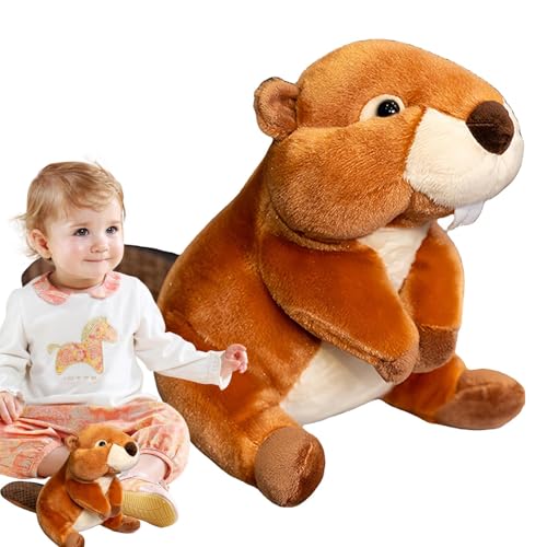 Gefüllter Murmeltier - Süßes Realistisches Murmeltierplüschspielzeug, Cartoon Stoffed Animal Doll | Weiches Und Lustiges Für Kinder, Erwachsene Und Sammler, Kinder Und T Gefüllter Murmeltier - Süßes Realistisches Murmeltierplüschspielzeug, Cartoon Stoffed Animal Doll | Weiches Und Lustiges Für Kinder, Erwachsene Und Sammler, Kinder Und T von Generisch