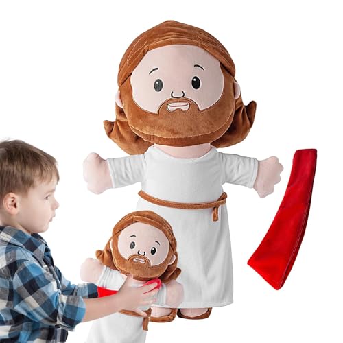 Gefülltes Jesus-Spielzeug, Gefüllte Jesus-Plüschpuppe | Cartoon-Plüsch-Jesus-Spielzeug|Stofftier mit lebendigem Ausdruck für Schlafzimmer, Couch, Wohnzimmer, Spielzimmer und Kinderzimmer Gefülltes Jesus-Spielzeug, Gefüllte Jesus-Plüschpuppe | Cartoon-Plüsch-Jesus-Spielzeug|Stofftier mit lebendigem Ausdruck für Schlafzimmer, Couch, Wohnzimmer, Spielzimmer und Kinderzimmer von Generisch