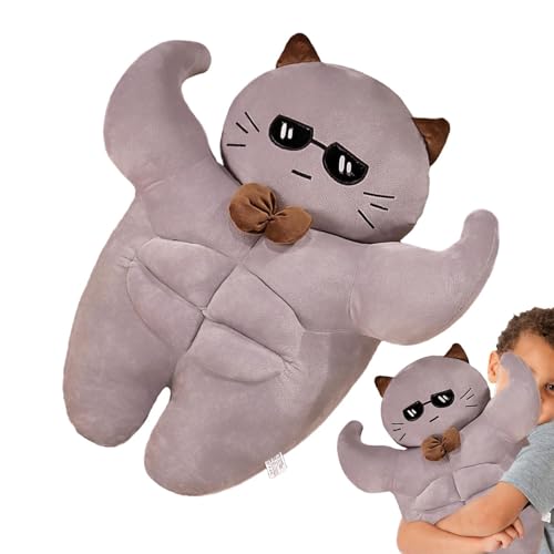 Gefülltes Tierspielzeug, Muskelplüschspielzeug | Cartoon Muscle Plüsch Tier Stoffpuppe - Schlafender Begleiter, lustige Huggable -Puppe für Home Ornament, Tischdekoration, Partybevorzugungen Gefülltes Tierspielzeug, Muskelplüschspielzeug | Cartoon Muscle Plüsch Tier Stoffpuppe - Schlafender Begleiter, lustige Huggable -Puppe für Home Ornament, Tischdekoration, Partybevorzugungen von Generisch
