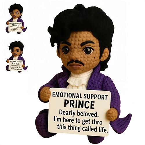 Gehäkelte emotionale Unterstützungspuppe, handgefertigt, klein, lustig, süß, emotionales Unterstützungsgeschenk für Frauen, Freunde, Studenten, Kollegen oder zum Hochschulabschluss (#2) von Generisch