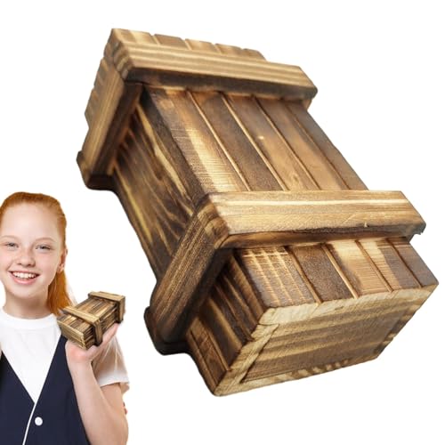 Geheime Puzzle Box aus Holz - für Erwachsene und Kinder | Fluchtraum Puzzle | Mechanische Holzpuzzle | Magic Cube Game | für zerebrale Teaser Puzzle | Box Geheime Puzzle Box aus Holz - für Erwachsene und Kinder | Fluchtraum Puzzle | Mechanische Holzpuzzle | Magic Cube Game | für zerebrale Teaser Puzzle | Box von Generisch