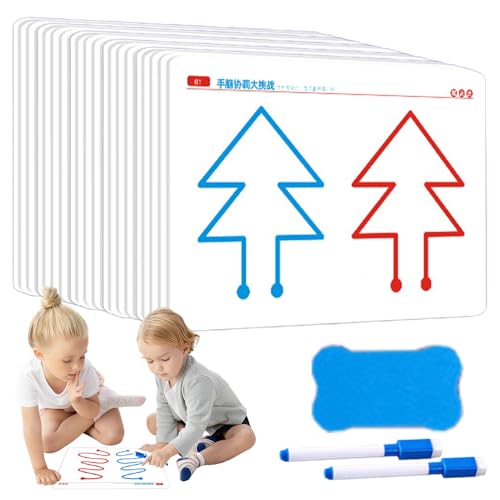 Gehirntrainingskartenset für Kinder, Gehirntrainingskartenspiel |20 Stück Gehirntraining, das die sensorische Entwicklung anregt,Verbessert die Hand-Gehirn-Koordinationskarte und fördert das Wachstum von Generisch