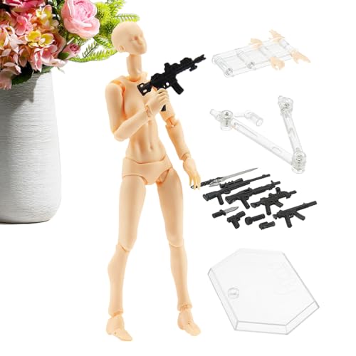 Gelenkbare Actionfiguren – Modell Stop Motion mit beweglichem Gelenk für Kunstprojekte und Fotografie | Kleine verstellbare Figur für Dekorationen, kreatives Display für Künstler, Mehrzweckmodell für Gelenkbare Actionfiguren – Modell Stop Motion mit beweglichem Gelenk für Kunstprojekte und Fotografie | Kleine verstellbare Figur für Dekorationen, kreatives Display für Künstler, Mehrzweckmodell für von Generisch