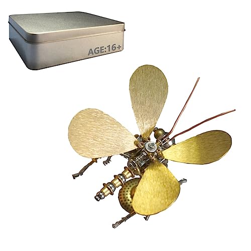 Generic 3D DIY Steampunk Metall Schmetterling Modellbausatz - 150PCS Mechanisches Insektenpuzzle für Erwachsene, Punk Craft Assembly Decor (Kit-Version) von Generisch