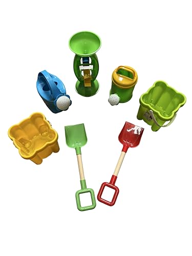 Generico 7-teiliges Strandspielzeug-Set für Kinder, bunte Paletten und Förmchen, Wasserspielzeug Generico 7-teiliges Strandspielzeug-Set für Kinder, bunte Paletten und Förmchen, Wasserspielzeug von Generisch