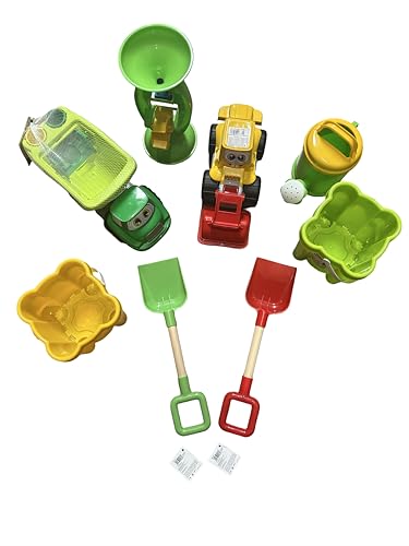 Generico 8-teiliges Strandspielzeug-Set für Kinder, bunte Eimer und Paletten, Truck-Spielzeug, grün und rot Generico 8-teiliges Strandspielzeug-Set für Kinder, bunte Eimer und Paletten, Truck-Spielzeug, grün und rot von Generisch