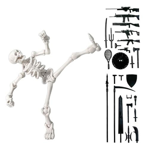 Generico Actionfiguren Skelett - Spielzeugskelett Für Kinder | Kleine Skelette Mit Mehrfachen Figuren, Aktion Realistische Bewegliche Gelenkmodellstatuen Für Weihnachtssammlungsregale Schreiben Generico Actionfiguren Skelett - Spielzeugskelett Für Kinder | Kleine Skelette Mit Mehrfachen Figuren, Aktion Realistische Bewegliche Gelenkmodellstatuen Für Weihnachtssammlungsregale Schreiben von Generisch