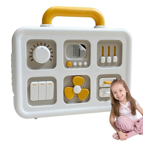 Generico Activity Board, Travel Sensory, Fine Motor Skill Learning Toy, Educational Busy Book for 1 Year Old Child, Portable Early Development Toys, 9.65x8.46x1.97 Inches von Generisch