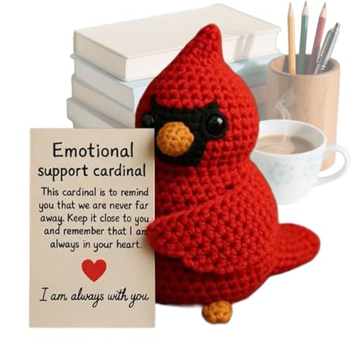 Generico Amigurumi Bird Gehäkelte Kreatur, niedliches dekoratives Tierornament | durchdachtes Geschenk für Frauen, San, Geburtstag, Weihnachten, Jubiläum, Hauswäsche von Generisch