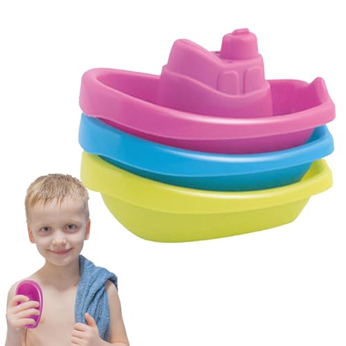 Generico Badespielzeug, Regenbogen-Stapelbecher für Kinder - Lernspielzeug, 3 Stück Rainbow Color Stacking Boats Für Badespaß Generico Badespielzeug, Regenbogen-Stapelbecher für Kinder - Lernspielzeug, 3 Stück Rainbow Color Stacking Boats Für Badespaß von Generisch