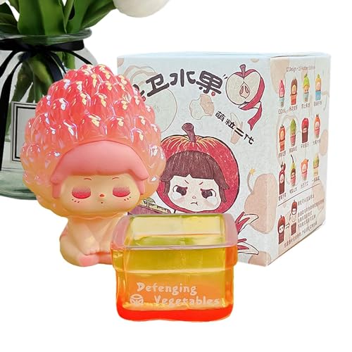 Generico Cartoon-Figur, kleine Cartoon-Figur,Sammlerstücke | Süße Puppe Guard Fruit Series Granules, ideal für Mädchen und , modische Kollektion von Generisch