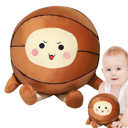 Generico Di Basketball | 25 cm Gemütlicher Basketballkorb Mit weichen Füßen Gefüllte Puppe Für Kinder Und Erwachsene, Heimdekoration Für Brustwarze, Div von Generisch
