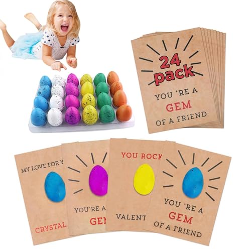 Generico Dinosaurier-Eier – Spielzeug für wachsende Dinosaurier ab 24 Packungen, Wasserknack-Wachsen mit verschiedenen Farben, Geschenke zum Valentinstag Generico Dinosaurier-Eier – Spielzeug für wachsende Dinosaurier ab 24 Packungen, Wasserknack-Wachsen mit verschiedenen Farben, Geschenke zum Valentinstag von Generisch