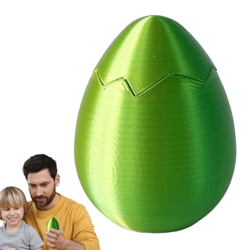 Generico Easter Eggs Empty - Buntes gedrucktes | Kleine Ostereier Glänzende Füllung, handgefertigtes Schreibtischspielzeug kleine Eier, Urlaubsdekoration für Zuhause Themenfunktionen von Generisch