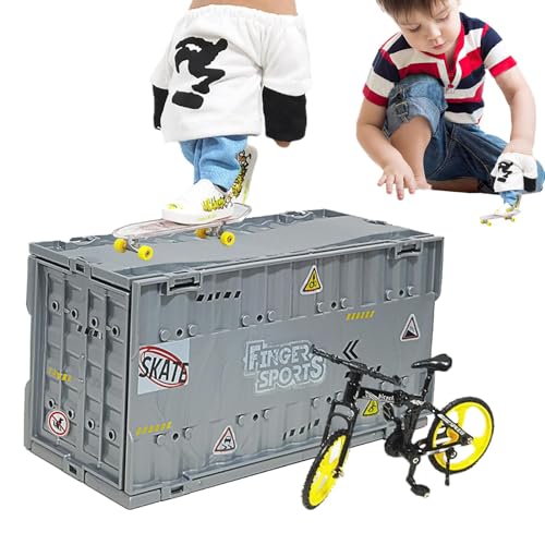 Generico Fingerboard Skateboard | Fingerspielzeug Set Deck Skatepark Fingerboard Training Set Fingerboard Park von Generisch