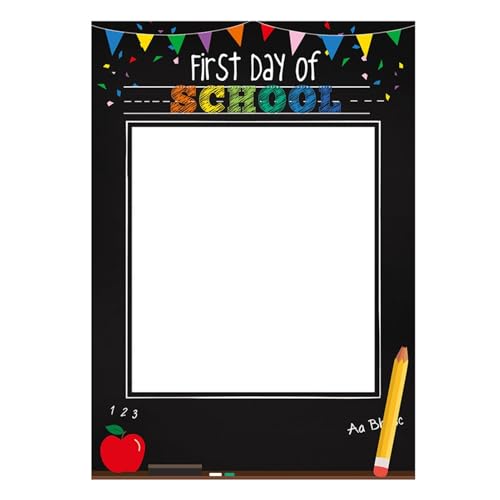 Generico First Of School Photo Frame - Süße Und Spaß Von Schulparty-Requisiten | Oft Langlebig Erster Schultag Geschenke Für Kinder Für Und Mädchen | Prop Del von Generisch