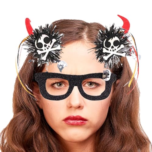Generico Halloween Brille Halloween Brille für Erwachsene - Lustige und innovative Brille | Sehenswürdigkeiten Brille für Halloween Fotokabinen Maskerade Brille Generico Halloween Brille Halloween Brille für Erwachsene - Lustige und innovative Brille | Sehenswürdigkeiten Brille für Halloween Fotokabinen Maskerade Brille von Generisch
