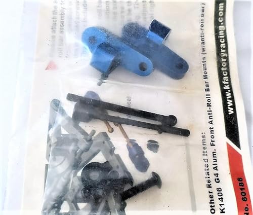 Generico Halterungen aus blauem Aluminium für hintere Rollenstange G4 K1407 von Generisch