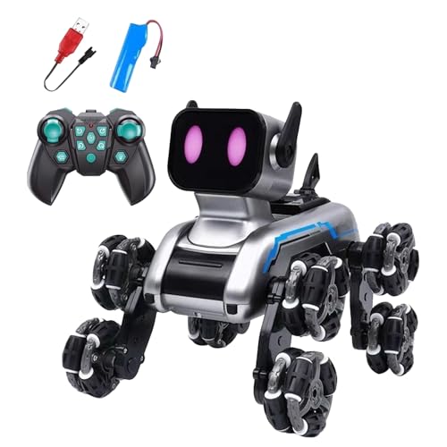Generico Hundespielzeug Fernbedienung für Kinder, Welpe Roboter Intelligentes Spielzeug | Kinderspielzeug, Puppy Fernbedienung mit acht Rädern für Zimmer, Hof, Wohnzimmer, Mädchen Generico Hundespielzeug Fernbedienung für Kinder, Welpe Roboter Intelligentes Spielzeug | Kinderspielzeug, Puppy Fernbedienung mit acht Rädern für Zimmer, Hof, Wohnzimmer, Mädchen von Generisch