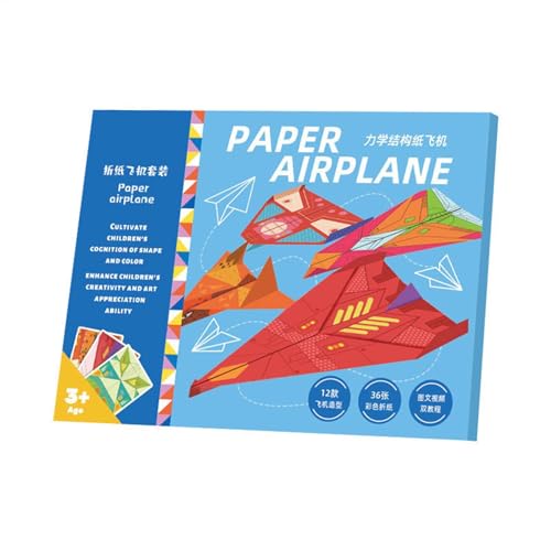 Generico Kids Airplane Toy, Colorful Paper Craft Kit, Paper Aircraft Toy, Paper Craft Toys for Kids, Airplane Paper, Kids Paper Toys, Versatile Paper Airplane Kit, Boys and Girls Craft Toy Generico Kids Airplane Toy, Colorful Paper Craft Kit, Paper Aircraft Toy, Paper Craft Toys for Kids, Airplane Paper, Kids Paper Toys, Versatile Paper Airplane Kit, Boys and Girls Craft Toy von Generisch