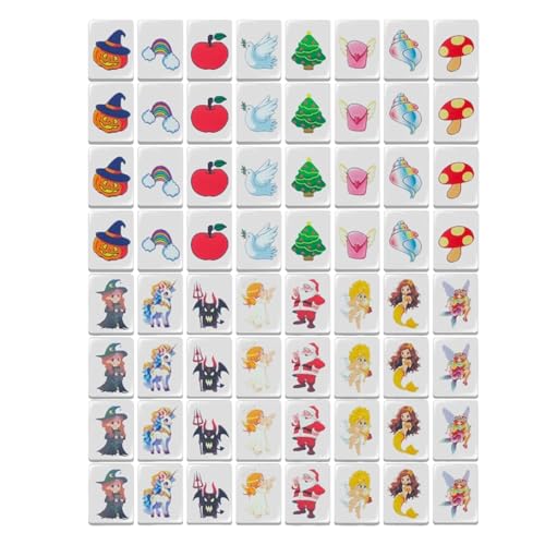 Generico Mahjong Mahjong Mahjong Reise-Set | Für Kinder Erwachsene Familie Party Geburtstag Halloween Party von Generisch