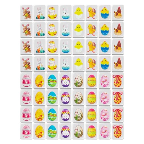 Generico Mahjong Spiel mit Wimpeln, tragbares Mahjong Mahjong Mahjong Spiel für Reisen – Familienspiel Geburtstag Kinder und Erwachsene Haus Picknick Reise von Generisch