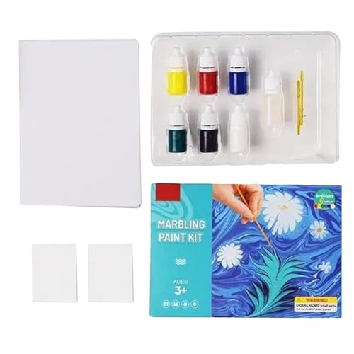 Generico Marmorier-Malerei-Set, Wassermarmorierfarbe, Set auf dem Wasser für Kinder – Ideen für kreative Geschenke und Kunsthandwerk für Mädchen und im Alter von 6 Generico Marmorier-Malerei-Set, Wassermarmorierfarbe, Set auf dem Wasser für Kinder – Ideen für kreative Geschenke und Kunsthandwerk für Mädchen und im Alter von 6 von Generisch