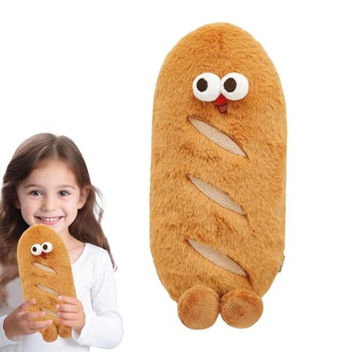 Generico Plüschtier Brot, Plüsch - Weiches Brot - Lustige Heimdekoration, braunes Plüschbrot für Jungen und Mädchen Generico Plüschtier Brot, Plüsch - Weiches Brot - Lustige Heimdekoration, braunes Plüschbrot für Jungen und Mädchen von Generisch