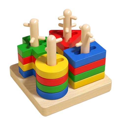 Generico Sortier- und Stapelpunkte - Farberkennungsblöcke | Lernspielzeug | Frühe Lernspielsets für Kinder im Alter von 3 bis 6 Jahren | Sorter Generico Sortier- und Stapelpunkte - Farberkennungsblöcke | Lernspielzeug | Frühe Lernspielsets für Kinder im Alter von 3 bis 6 Jahren | Sorter von Generisch