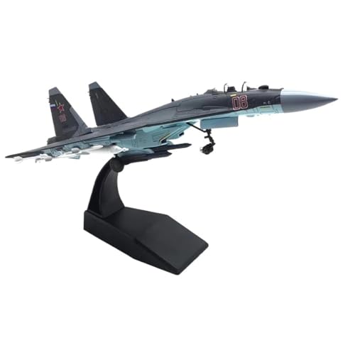 Generico Spritzgussmodell der russischen Jagd Su-35 im Maßstab 1:100 - Militärflugzeug aus Legierung mit Raketen zum Sammeln (Blue) von Generisch