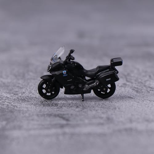 Generisch 1/64 Miniatur-Legierung Motorrad-Modell, öffentliche Sicherheit spezieller Polizei-Stil, exquisites Display für Home Desktop, Sammler dekor und Geschenk Option von Generisch